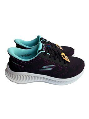 Skechers Hands Free  Khloe GO Walk Now Slip-ins Women's Sneakers Black Purple